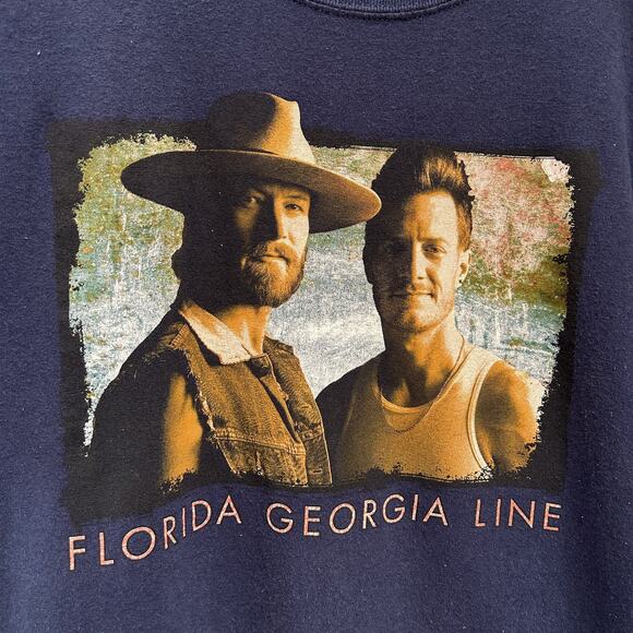FLORIDA GEORGIA LINE Concert Tour Shirt Sz L - Picture 3 of 5